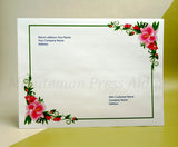 <img src=”Booklet-Envelopes-at-Minuteman-Press-Aldine.jpg” alt=”9 In. X 12 In. Booklet Envelopes with flowers in left lower and right upper corners”>