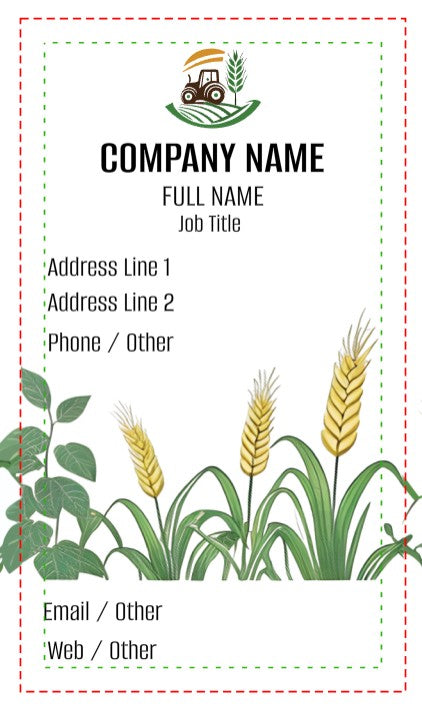 Agriculture & Farming Business Card Template | Minuteman Press Aldine ...