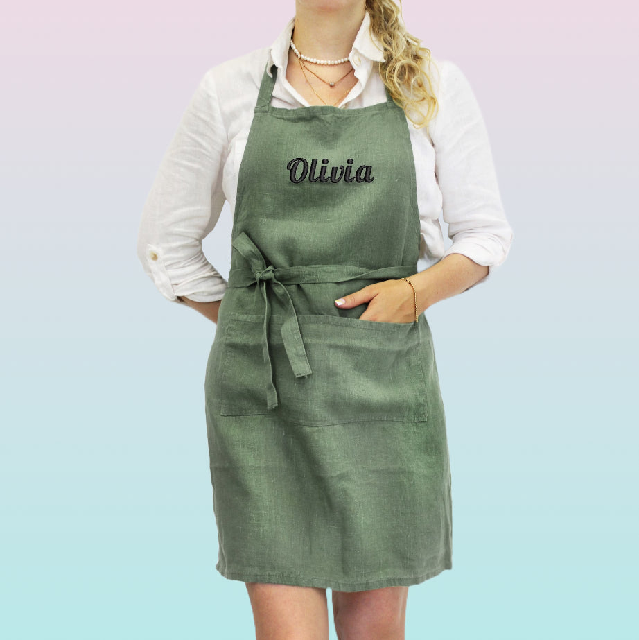 Ladies Workwear Front Pocket Tabard Cleaning Bar Apron Kitchen Navy Blue Uniform - UK