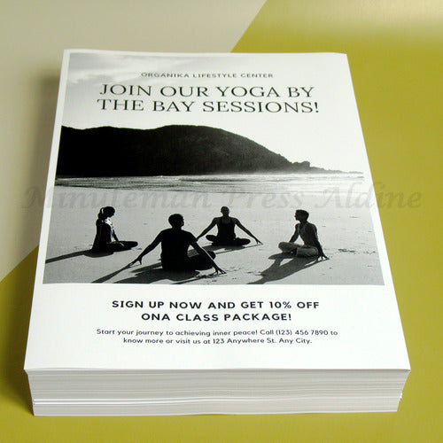 <img src=”Black-and-White-Copies-Minuteman-Press-Aldine.jpg” alt=”Next Day B&W Copies with a group of people in yoga position on a beach image on the background and 