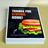 <img src=”Color-Printing-in-Houston-Texas.jpg” alt=”Next Day Color Copies with an image of an hamburger and "THANKS FOR STAYING HOME" text in top”>