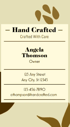 CRAFTS BUSINESS CARD TEMPLATE