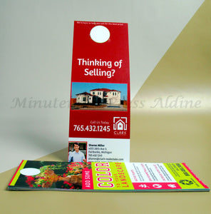 <img src=”Door-Hangers-Marketing-Prints-for-Sale.jpg” alt=”Custom Door Hangers with a home image on the background and "Thinking of Selling?" text in center top”>