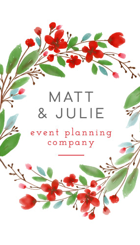EVENT PLANNING BUSINESS CARD TEMPLATE