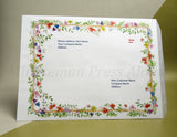 <img src=”Open-Side-Booklet-Envelopes.jpg” alt=”9 In. X 12 In. Booklet Envelopes with floral border”>
